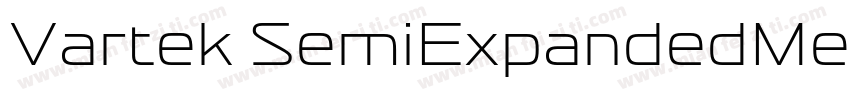 Vartek SemiExpandedMedium Regular字体转换